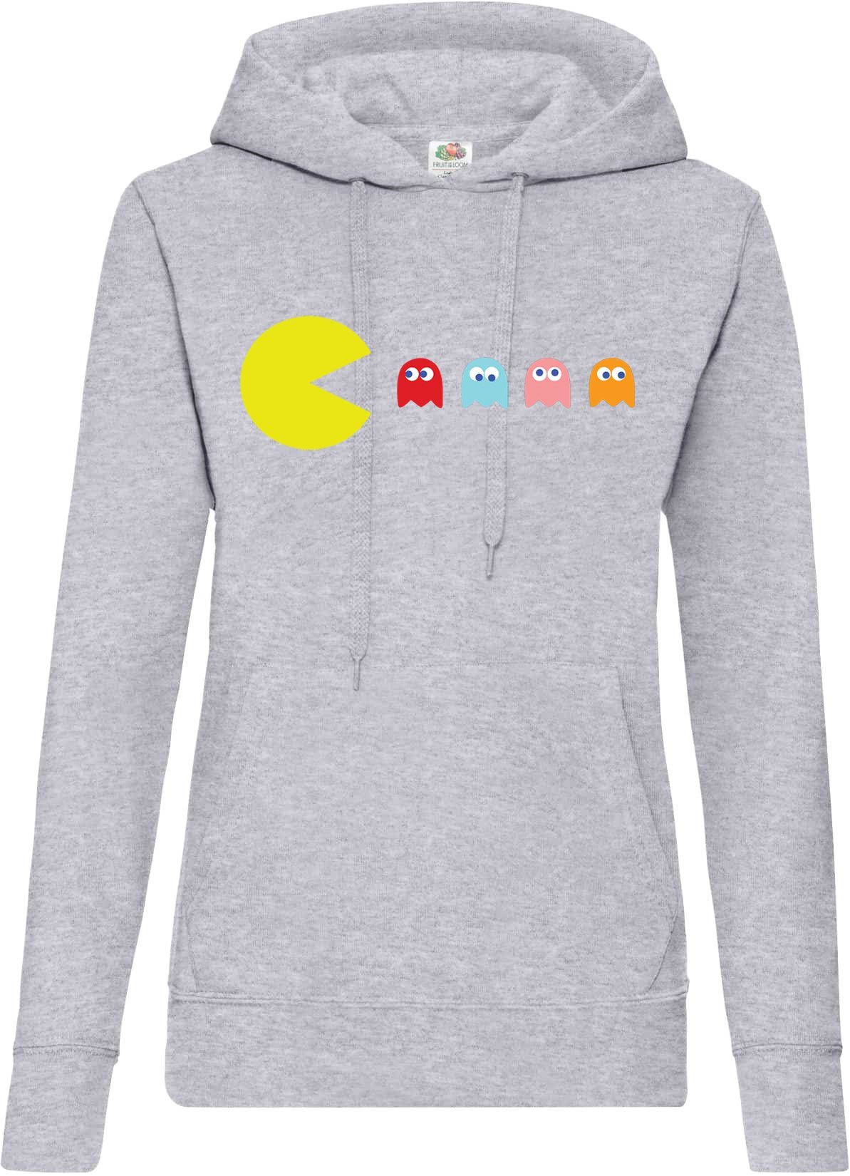 Kapuzenpullover Pacman Damen Hoodie Pullover