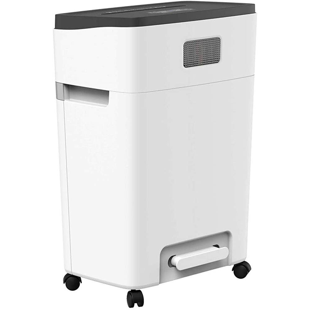Go Europe Aktenvernichter HP OneShred 18CC, Sicherheitsstufe P-4 Cross Cut 18 Blatt Partikelschnitt 25 L weiß