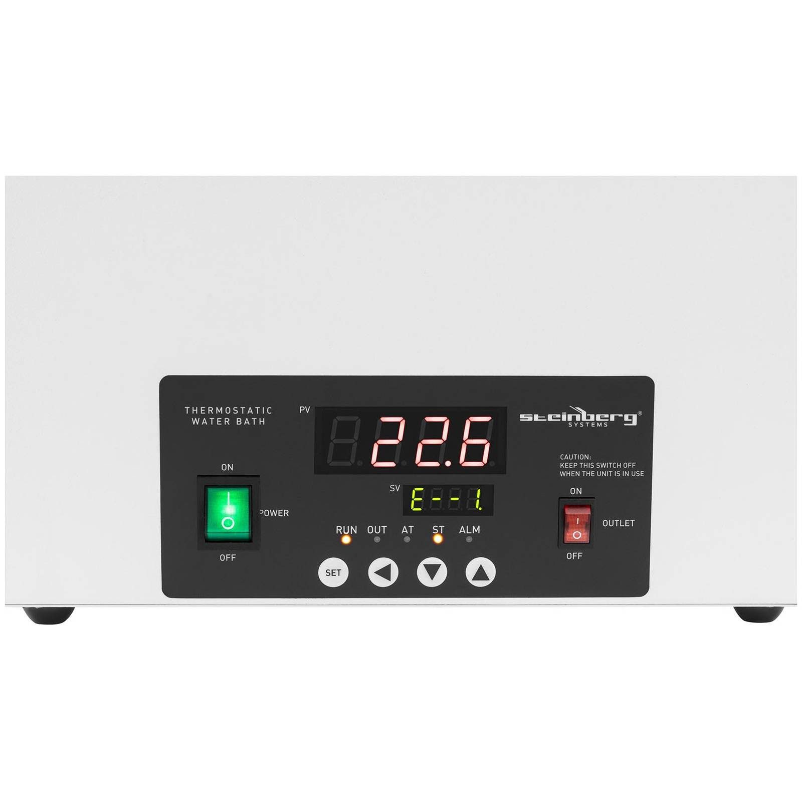 Steinberg Systems Heizgerät Thermostatisches Wasserbad 14,6L Labor 5-100°C Edelstahl 325x300x150mm, 1050 W, verschiedene Größen
