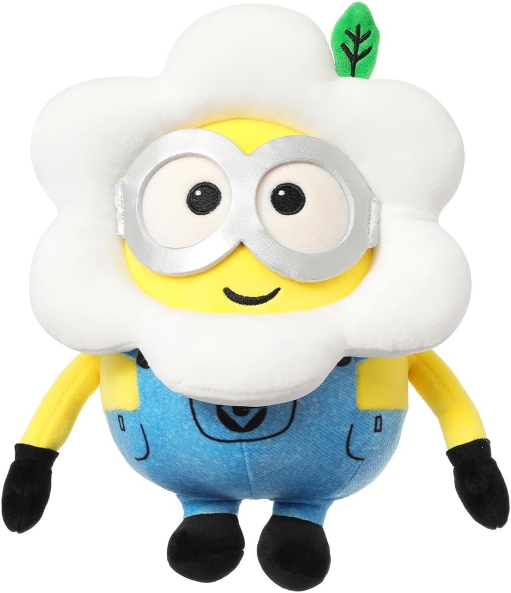 MINISO Plüschfigur Minions Kuscheltier 25cm, Stofftier aus weichem Plüsch (1-St), Blumen-Thema Bob Plüschspielzeug, tolle Geschenkidee