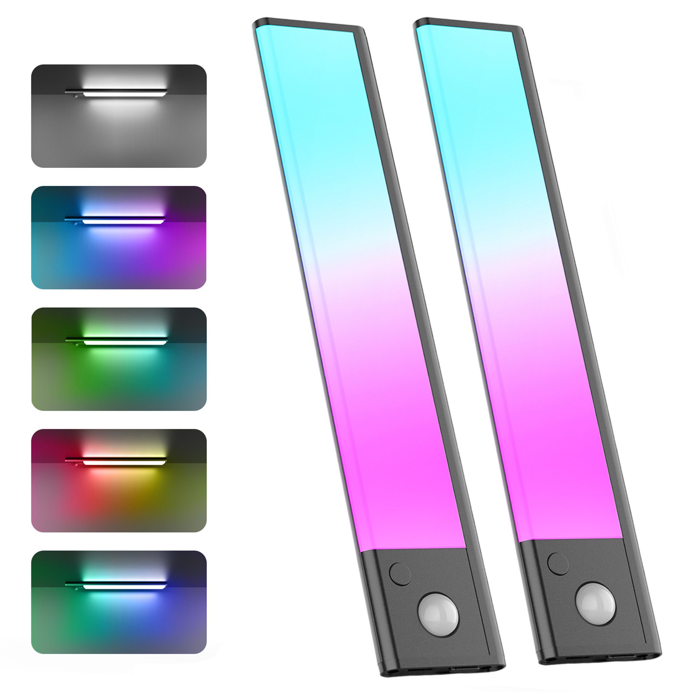 Fanttik LED Lichtleiste ohne Kabel, RGB Küchenschrank mit Bewegungsmelder u günstig online kaufen