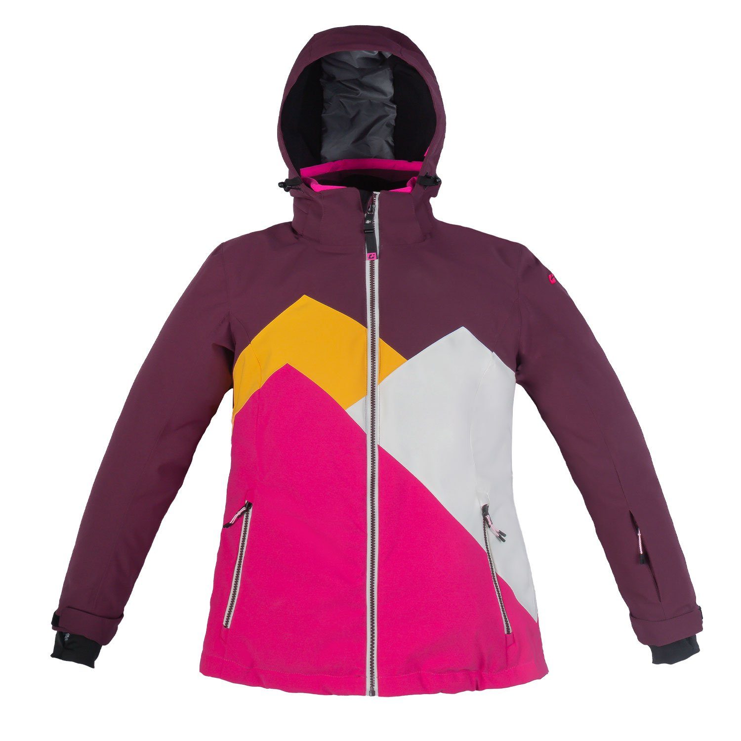 Killtec Skianzug Damen Skijacke + Skihose (lila/gelb, Gr. 46)