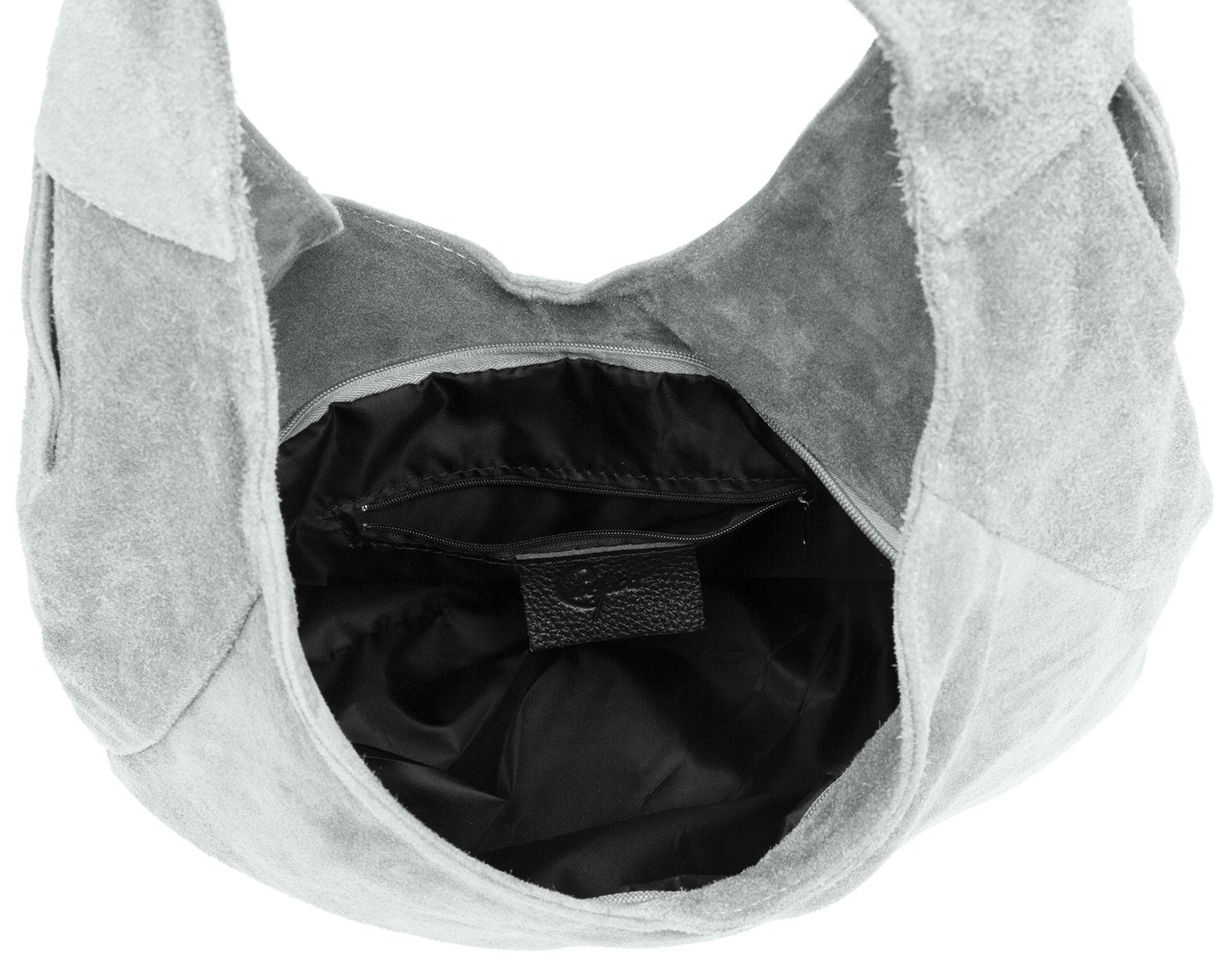 Caspar Schultertasche Große Damen Ledertasche Hobo günstig online kaufen