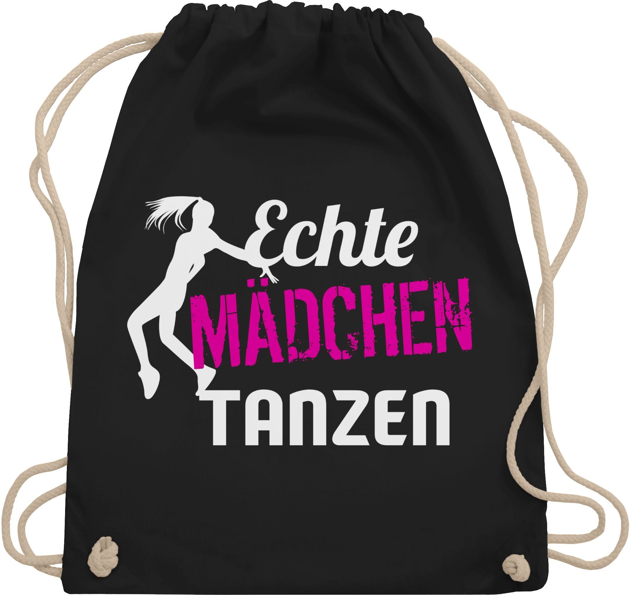 Shirtracer Turnbeutel Echte Mädchen tanzen - Tänzerin, Tanzen Geschenk