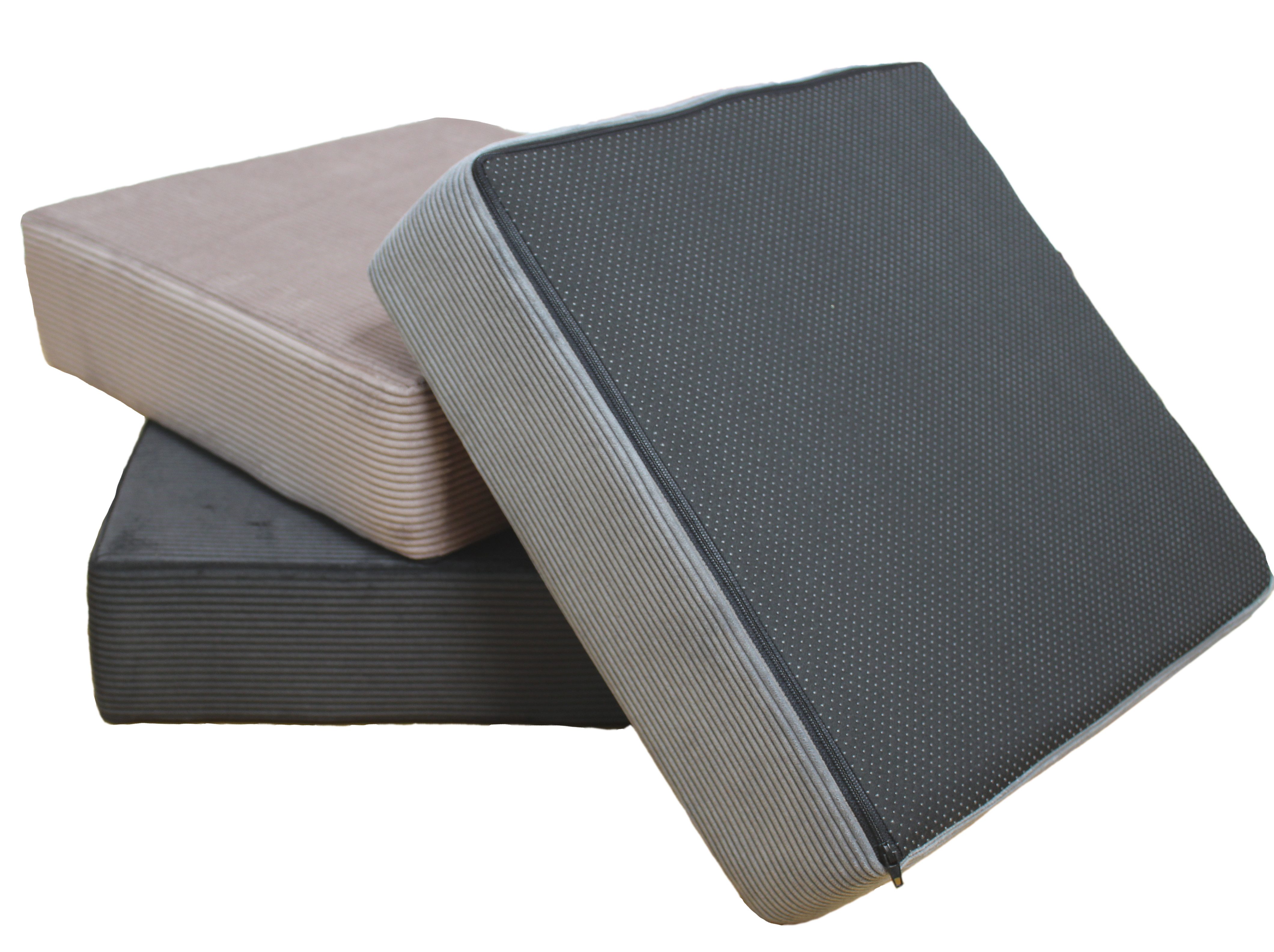 Brilliant Sitzkissen / Sitzerhöhung / Bodenkissen / 40x40x10cm / Cord-Desig günstig online kaufen