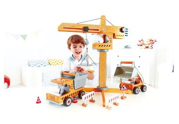 Hape Spielzeug-Kran Großer Baukran, aus Holz