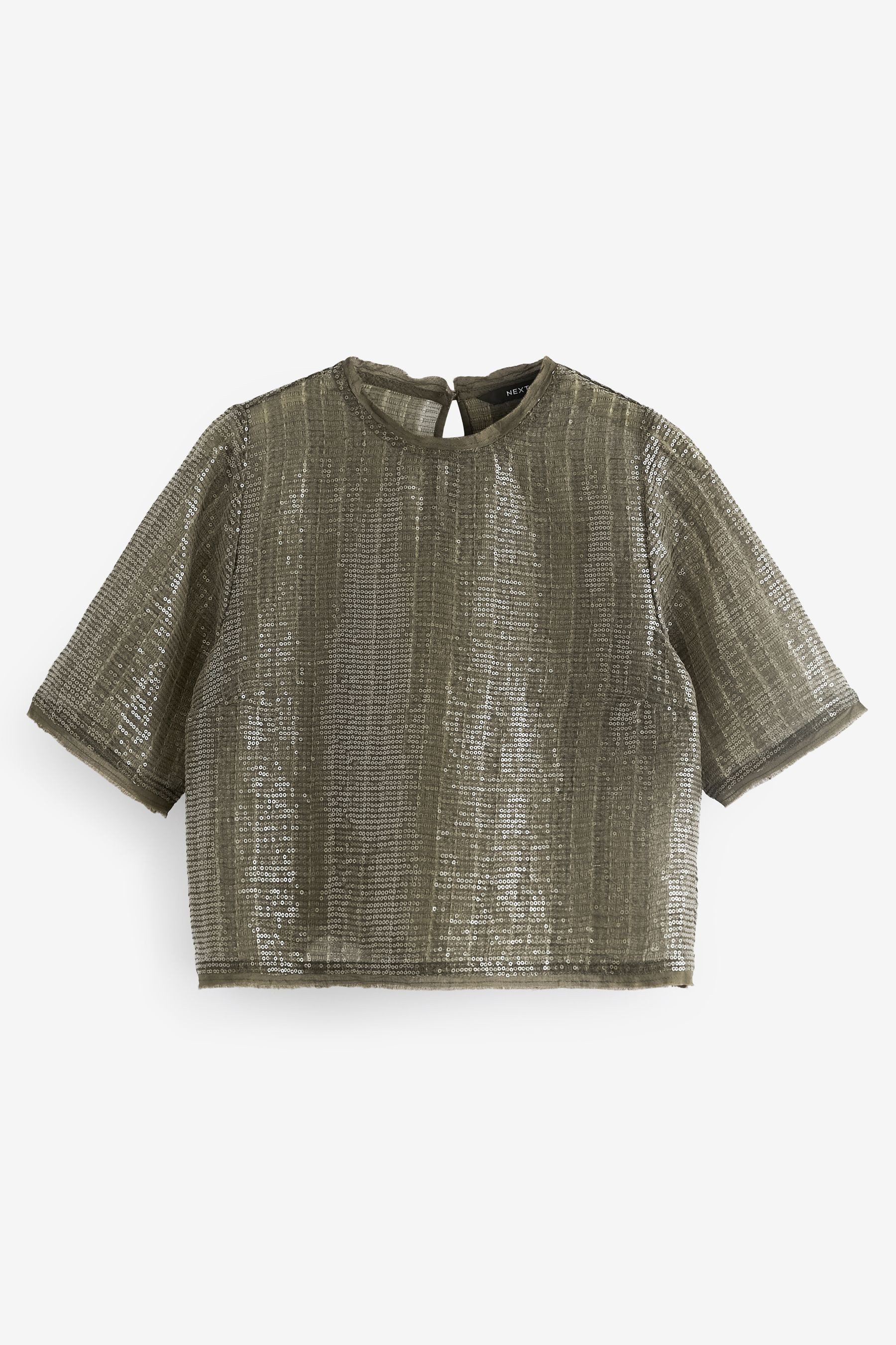 Next Paillettenshirt Kurzarm-T-Shirt mit Pailletten (1-tlg) günstig online kaufen