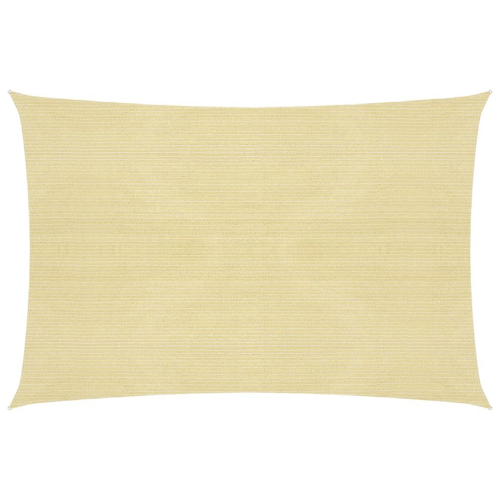 Sonnensegel Sonnensegel 160 gm² Beige 5x7 m HDPE Beschattung Rechteck
