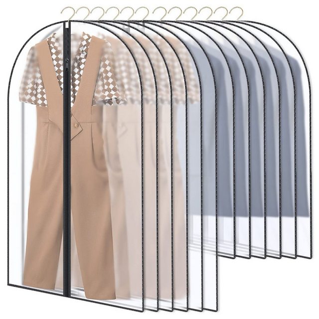 CALIYO Kleidersack “12-Tlg Kleidersack Anzug Lange, 60 x 100/120cm Kleidersäcke” (12 St) Kleiderhülle Anzugsack Abendkleid Hemden Mottenschutz Wasserdicht