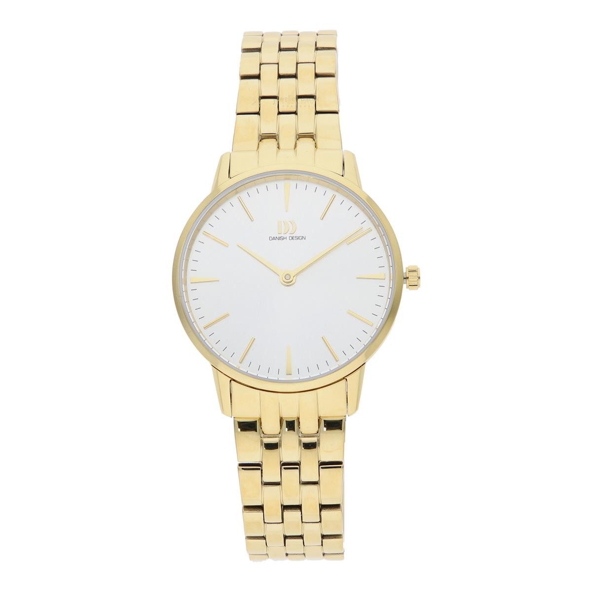 Quarzuhr Danish Design Damenuhr IV91Q1251 Akilia Gold Link Medium Edelstahl