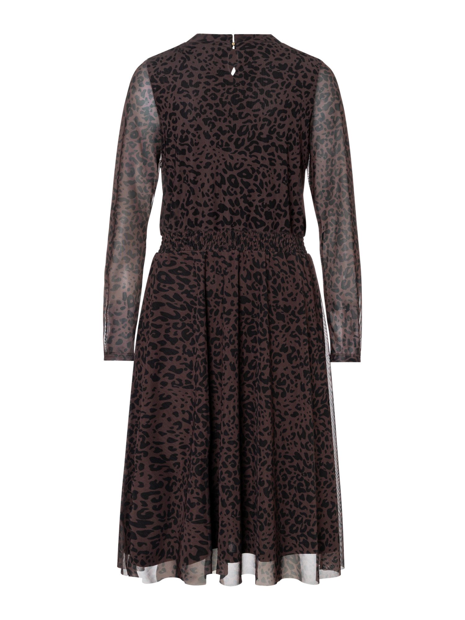 MORE&MORE Jerseykleid leichtes, feminines Leo-Meshkleid