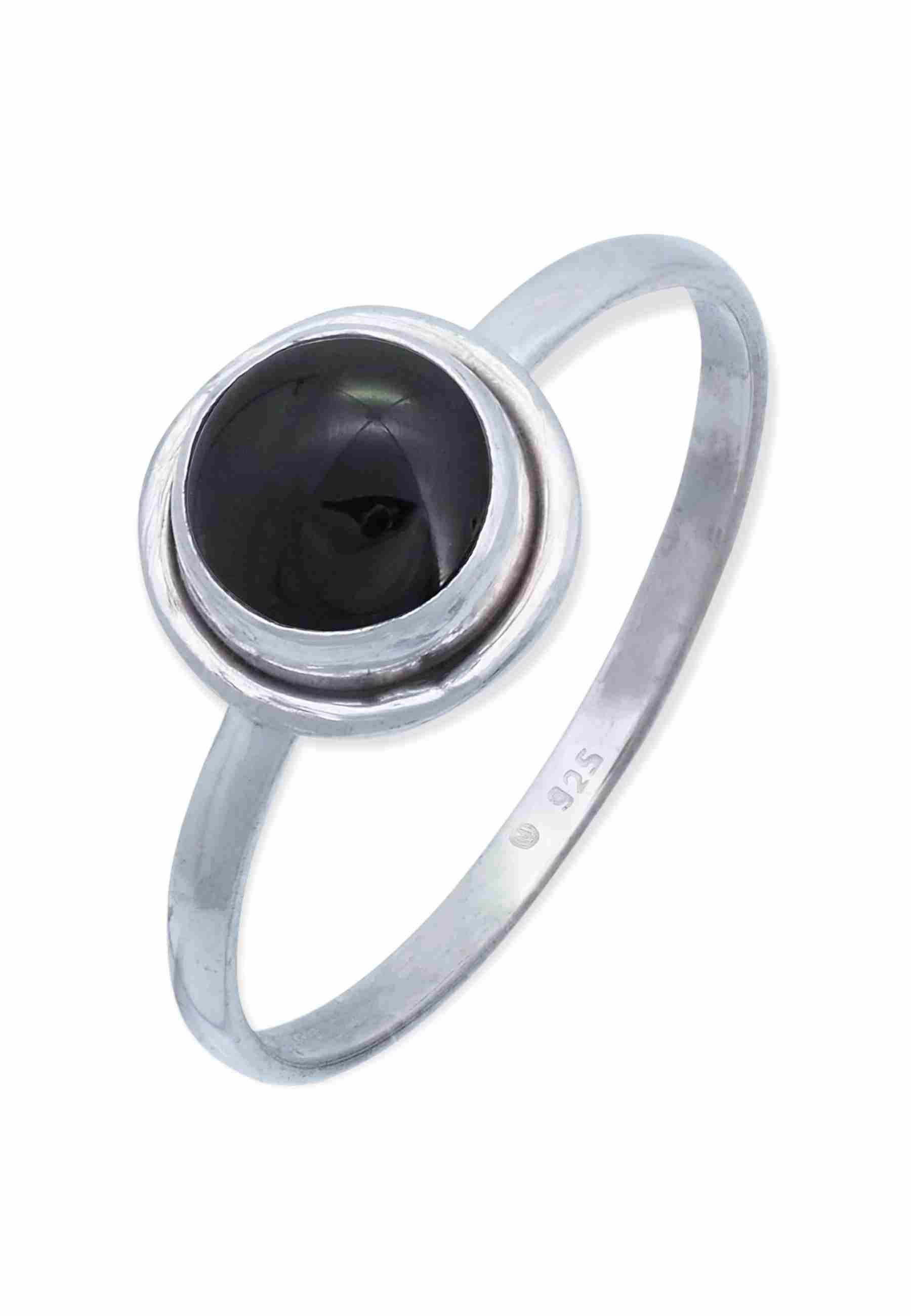 mantraroma Silberring HULETTI aus 925 Silber mit Onyx (Ring mit Schmuckbeut günstig online kaufen