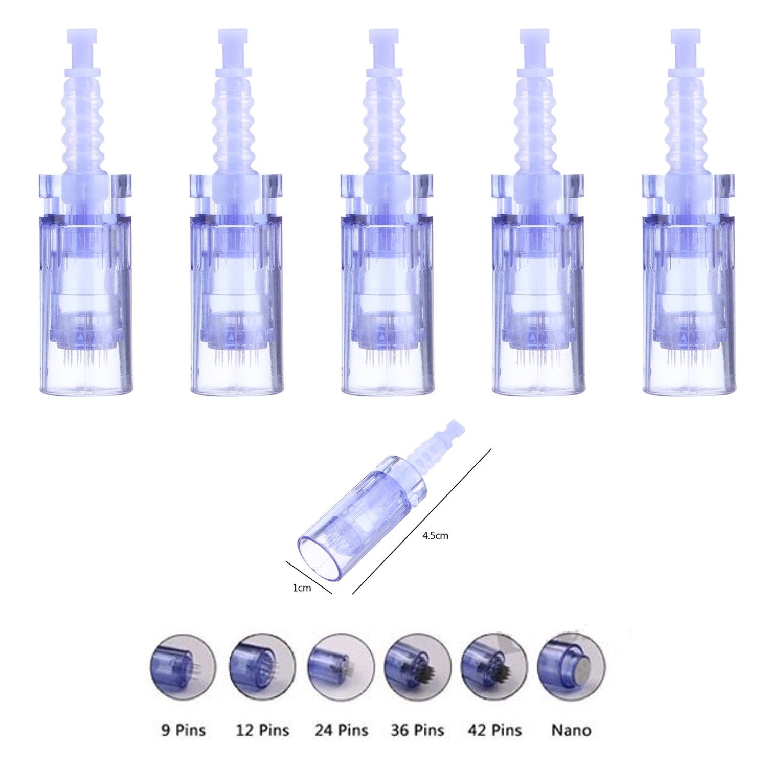 P-Beauty Cosmetic Accessories Dermaroller Dermapen Microneedling Ersatzköpfe für A6 Gerät