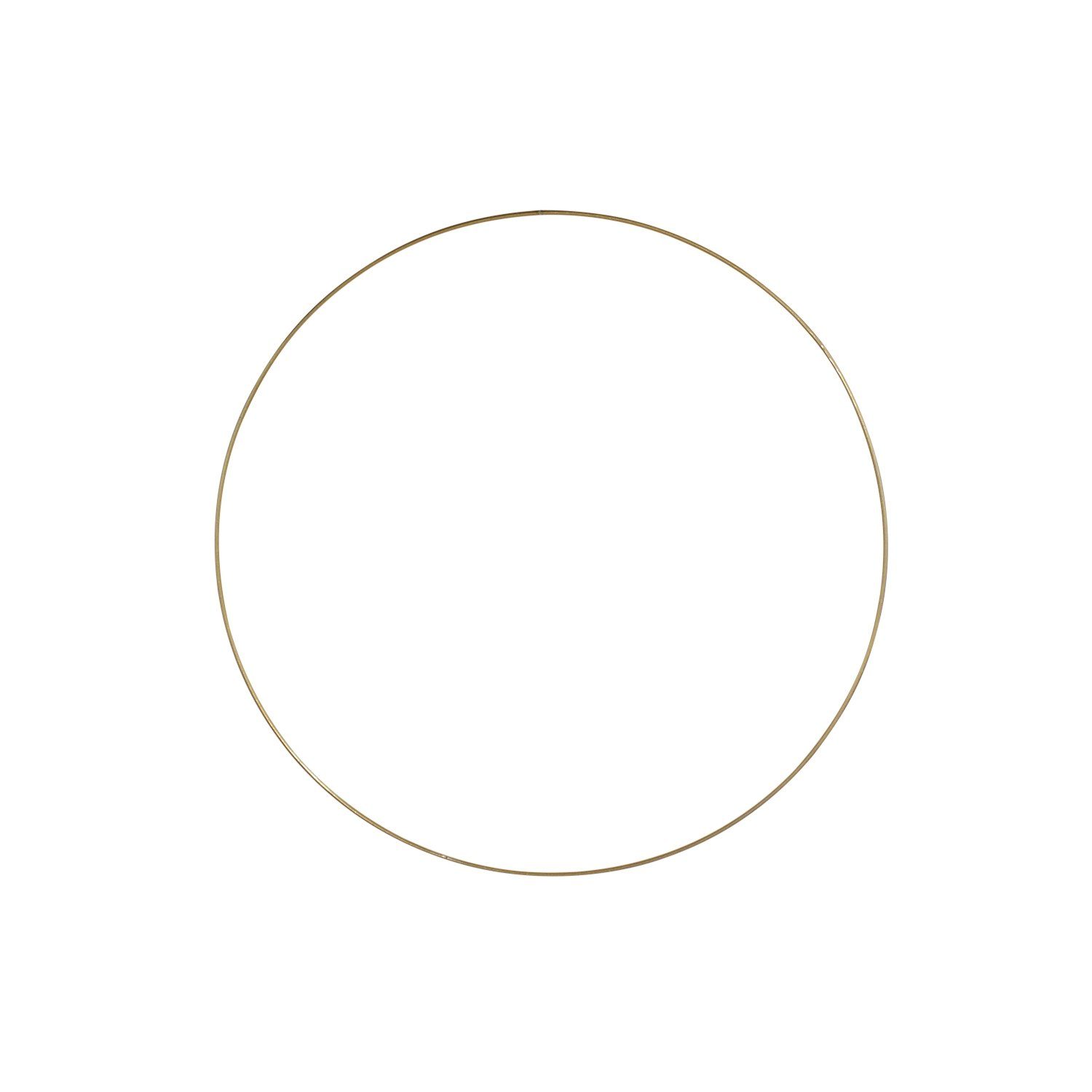 Werner Hoop, 60 Durchmesser Deko-Ring Wanddekoobjekt Metall, cm gold Voß