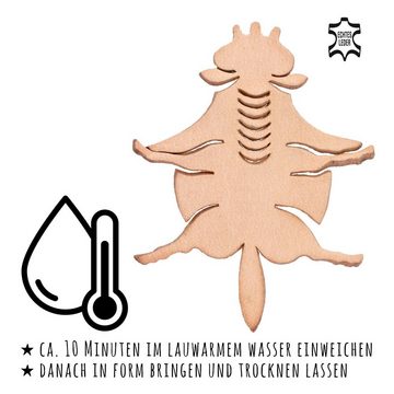 Monkimau Schlüsselanhänger Pferd DIY Leder Tier Figur (Packung)