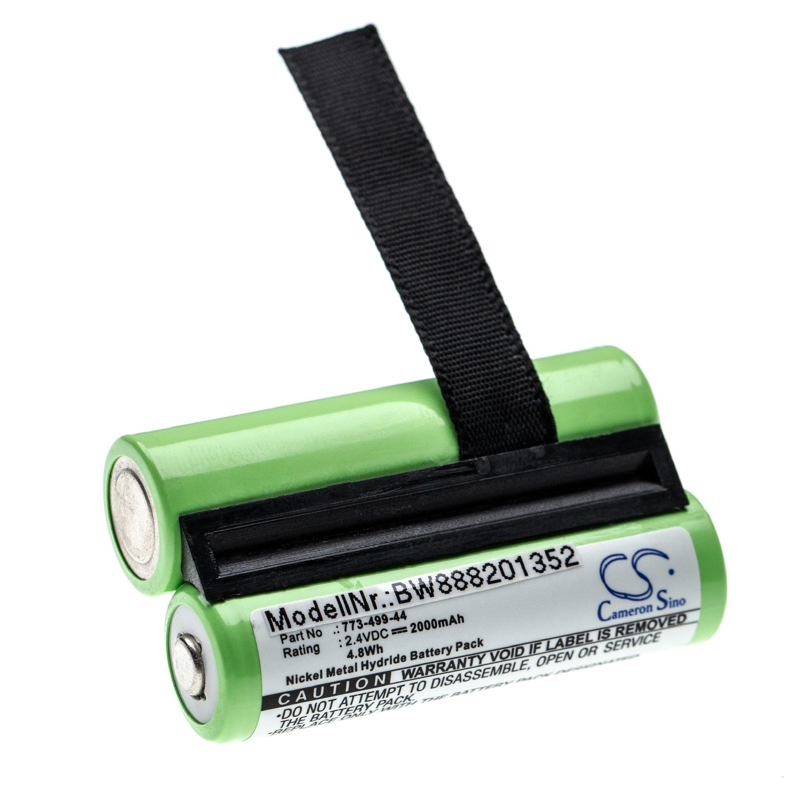 vhbw kompatibel mit Demag DRC10 Akku NiMH 2000 mAh (2,4 V)