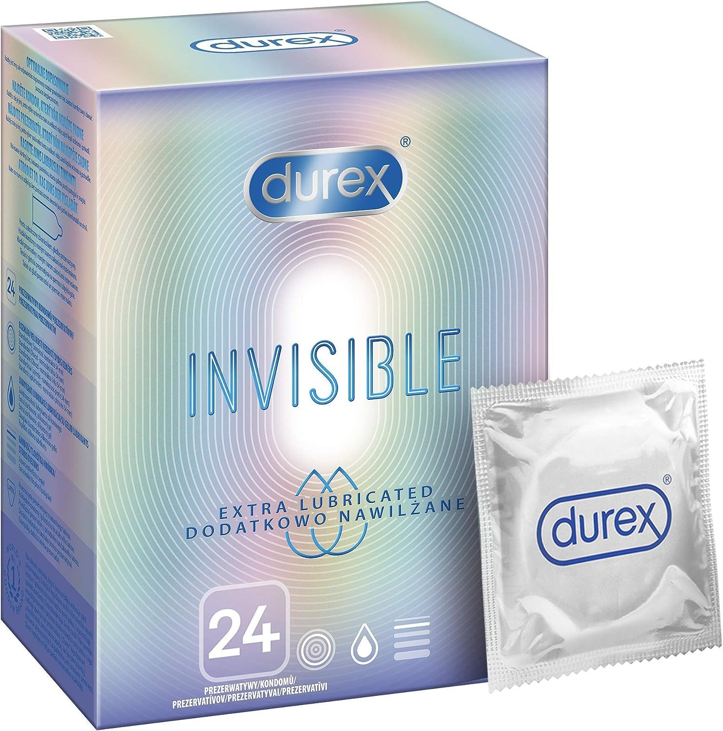 durex Kondome Invisible, 24 St., extra dünn, aus Silikon