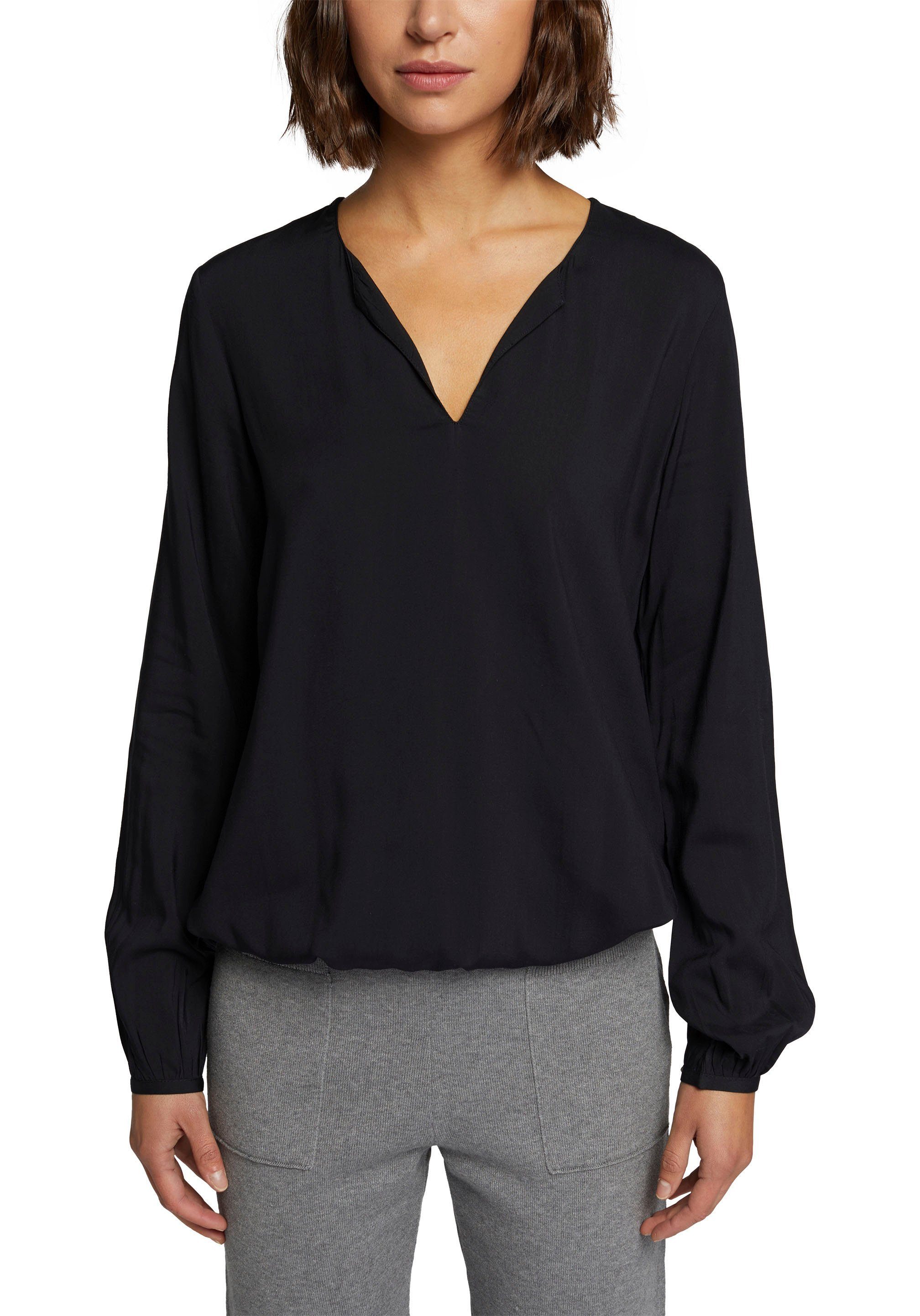 Damen Blusen Mit Gummizug Am Bund edc by Esprit Schlupfbluse mit Gummizug am Saum | OTTO