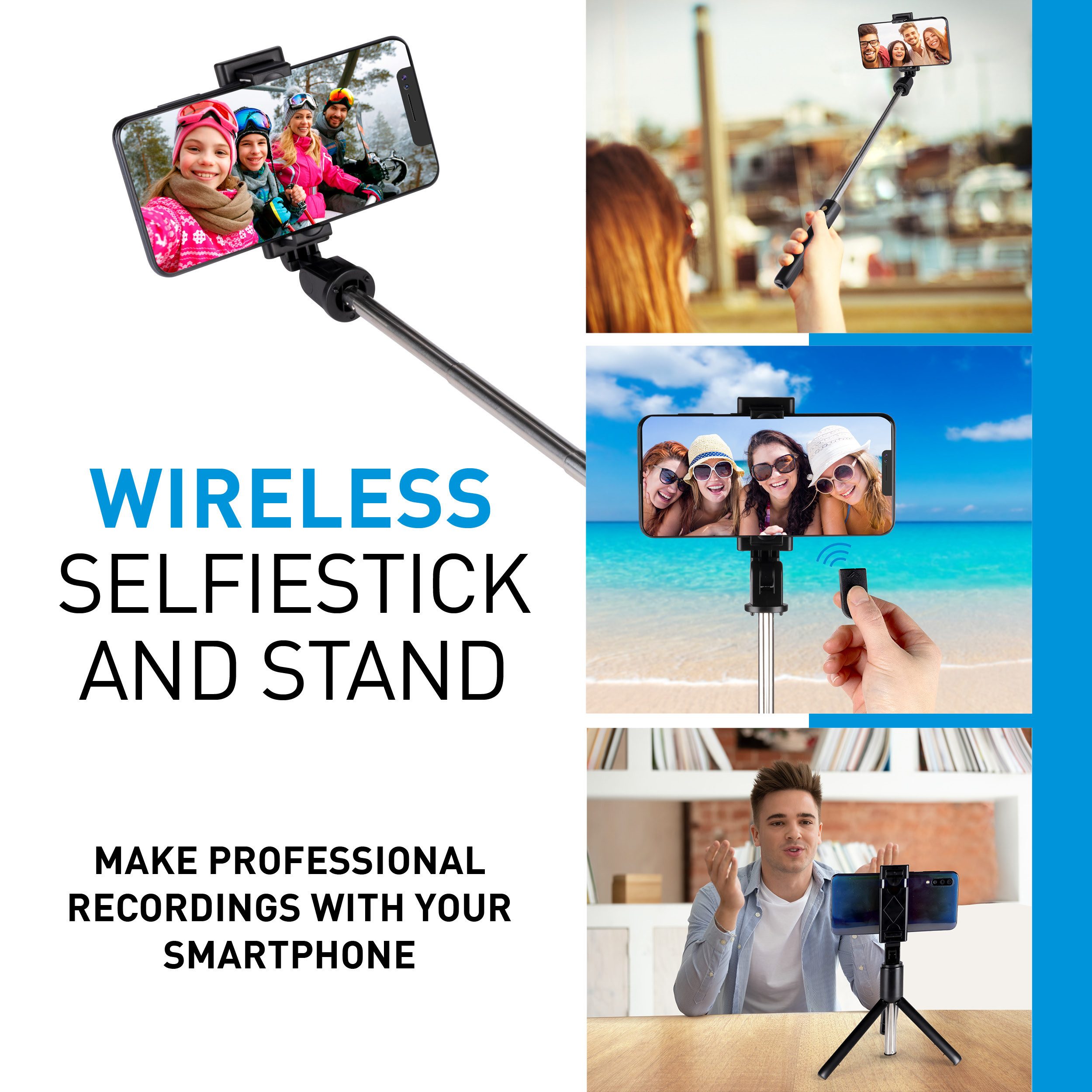 Grundig Selfie-Stick Grundig Selfie Stick und Stativ