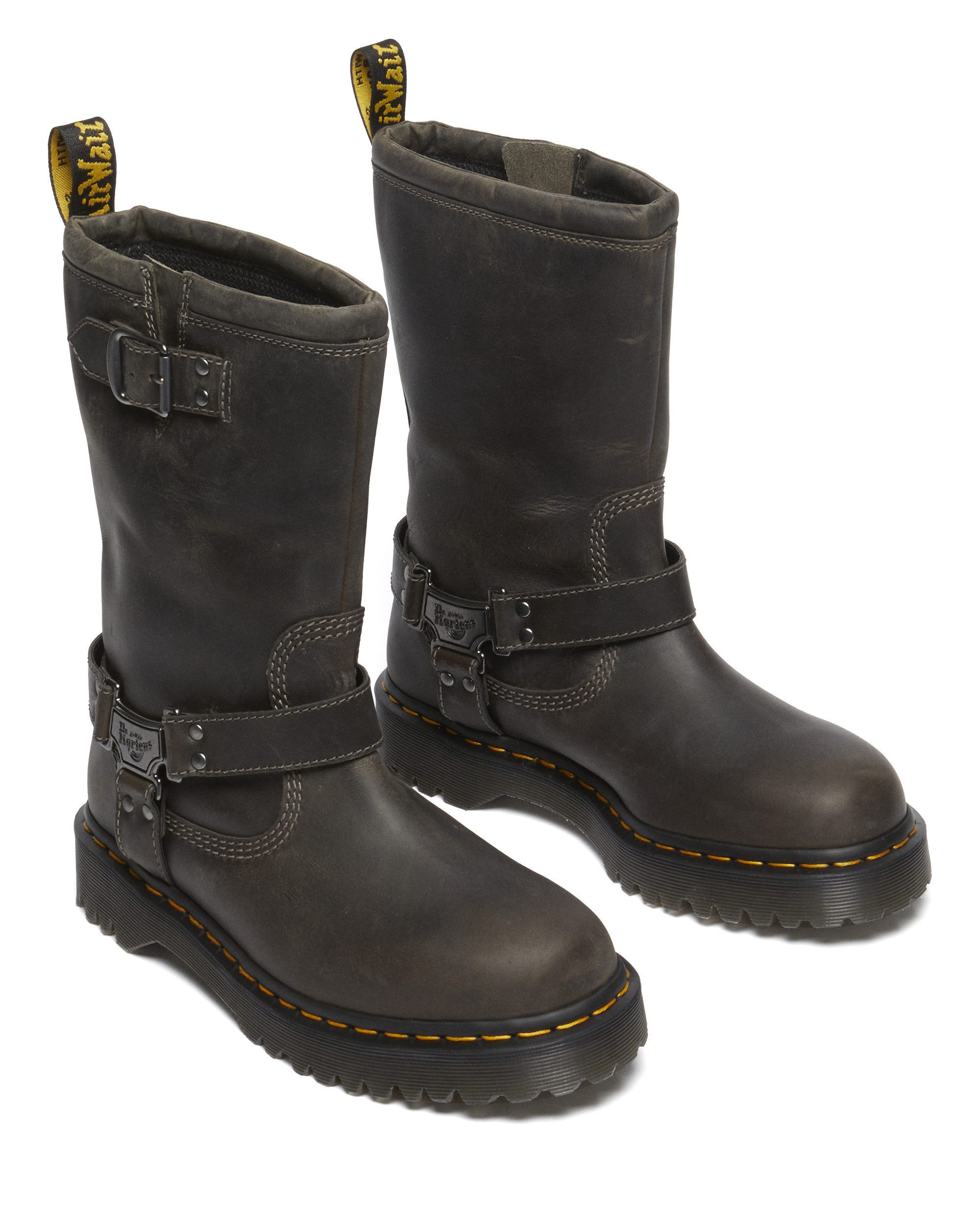DR. MARTENS Anistone Hi burnished waxy Ankleboots (2-tlg)