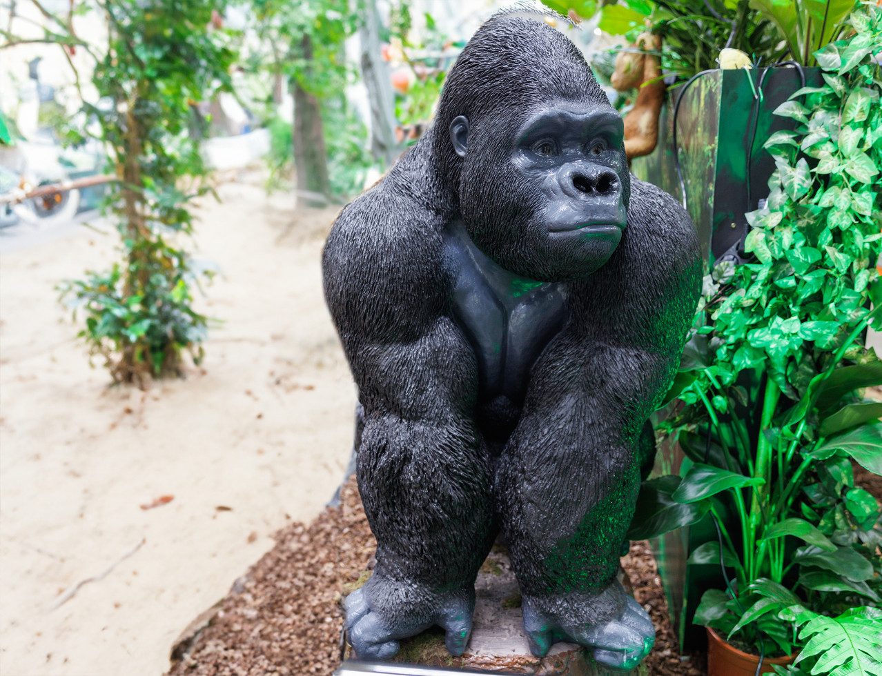 Figurendiscounter Dekofigur Dekofigur Gorilla 105 x 60 x 80 cm