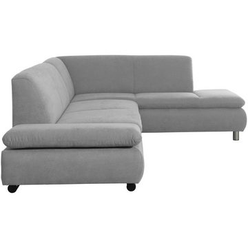 Max Winzer® Ecksofa Terrence Sofa 2,5-Sitzer links mit Ecksofa rechts Flachgewebe hellgrau, 1 Stück, Made in Germany