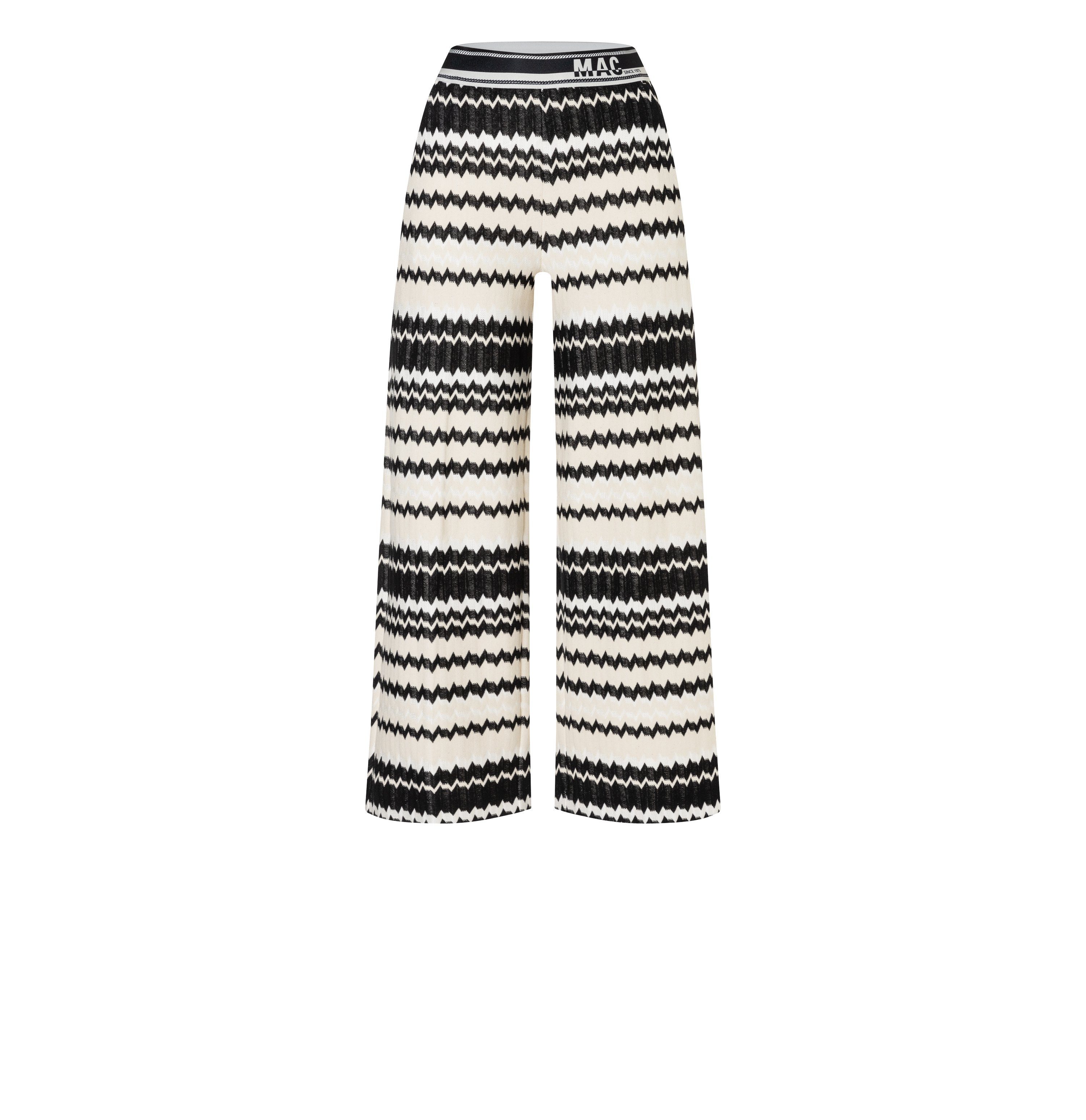 MAC Stoffhose Palazzo Cropped