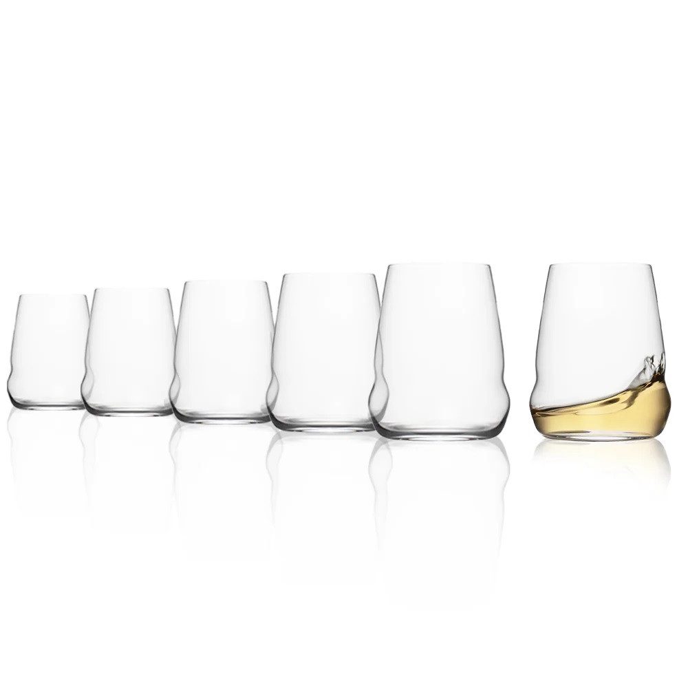 Stölzle Weinglas Stölzle Lausitz Cocoon Weißweinbecher 447 ml 6er Set, Glas