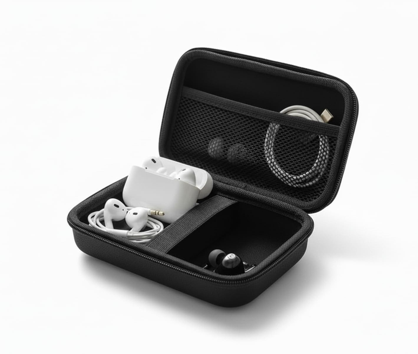 Provance stoßfeste Schutztasche Hardcase Kopfhörer Tasche Case In-Ear-Kopfhörer