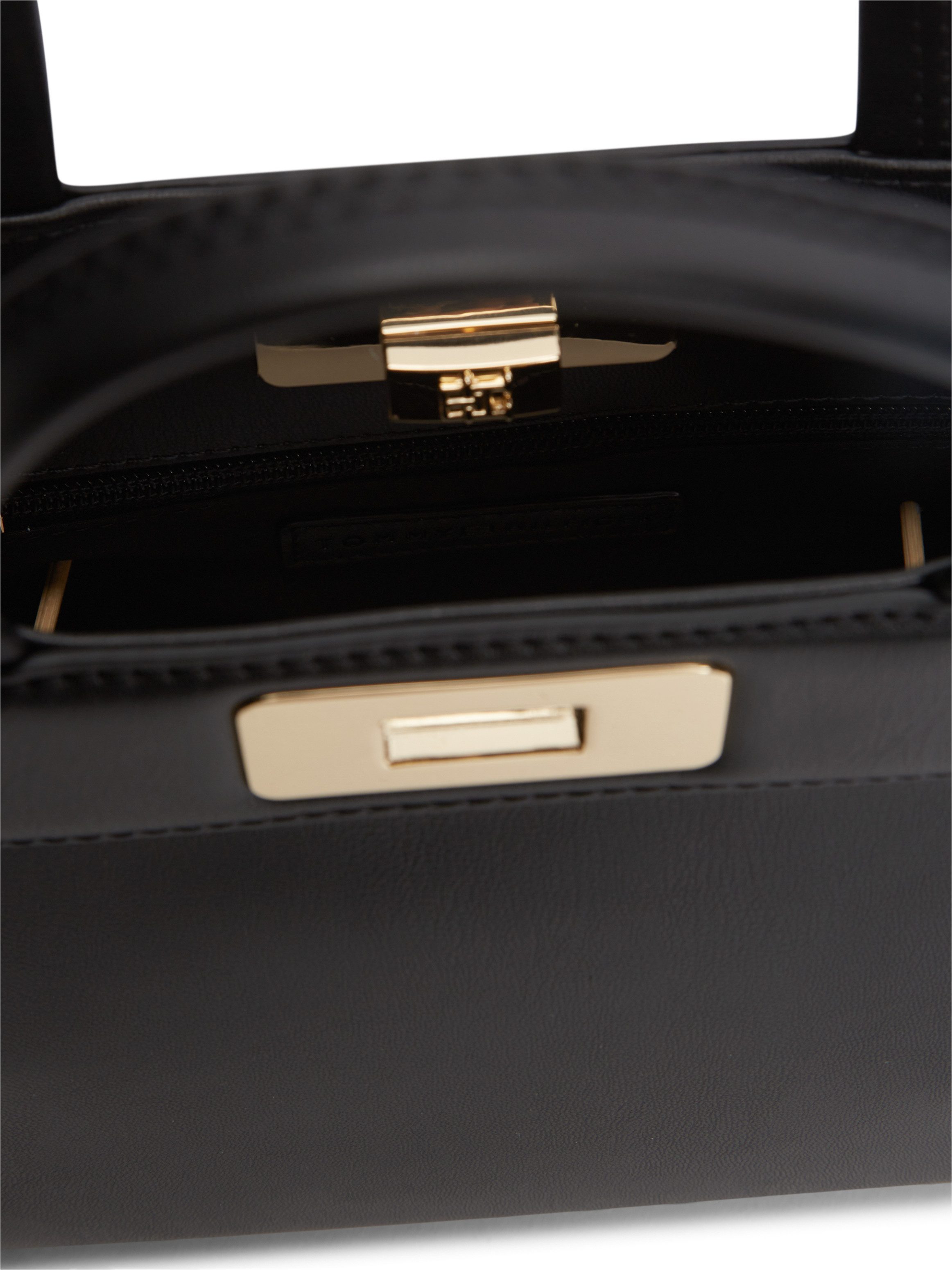 Tommy Hilfiger Henkeltasche TH MODERN MINI SATCHEL, Damen Handtasche, Umhängetasche Schultertasche mit Piping – Bild 5 von 5