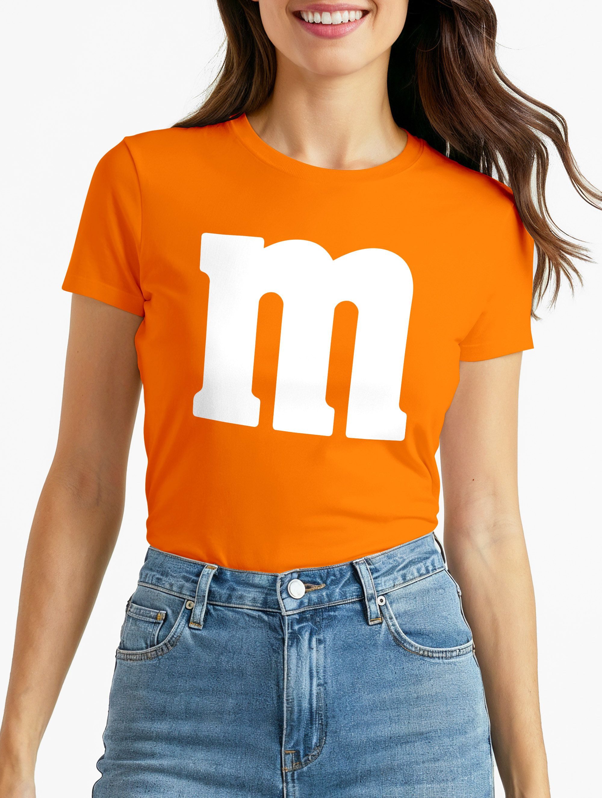 MoonWorks Print-Shirt Damen T-Shirt Gruppen-Kostüm M Aufdruck Kostüm Idee F günstig online kaufen