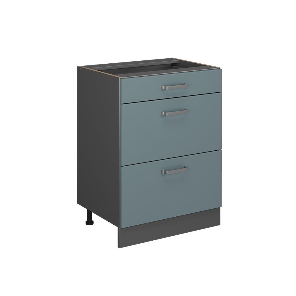 Vicco Unterschrank Küchenschrank R-Line Anthrazit Blau Grau 60 cm