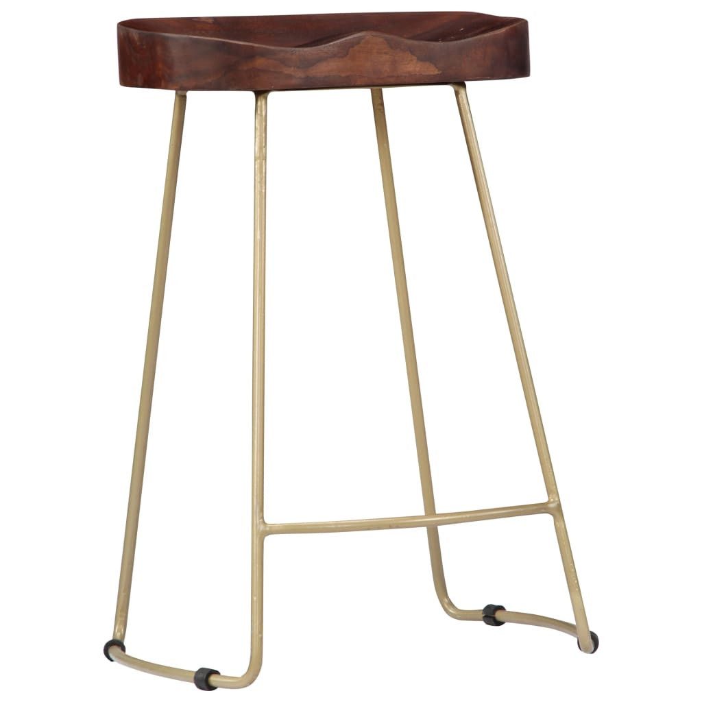 vidaXL Barhocker, Gavin Barhocker 2 Stk. Massivholz Mango