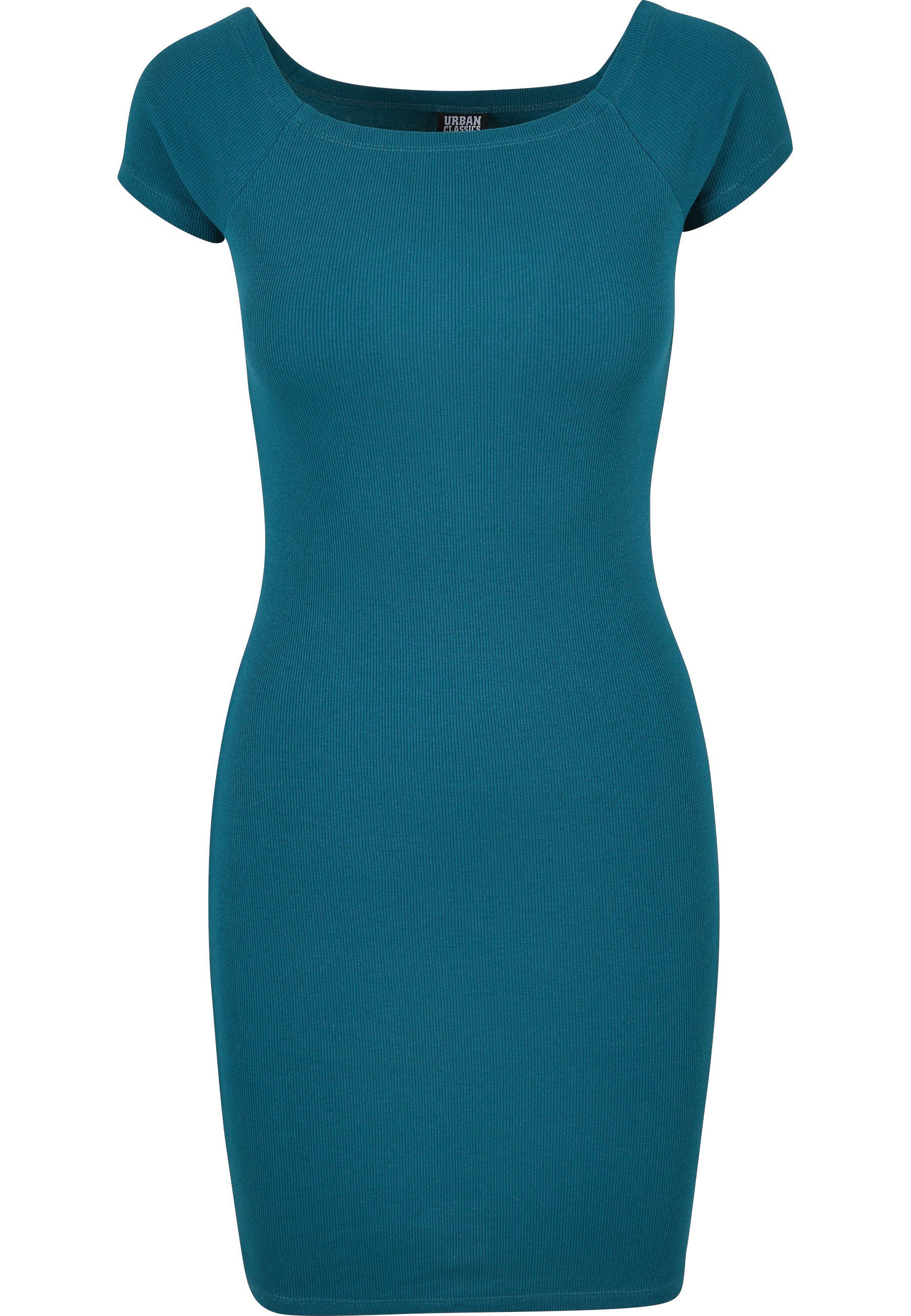 Shirtkleid Urban Classics Damen Ladies Off Shoulder Rib Dress