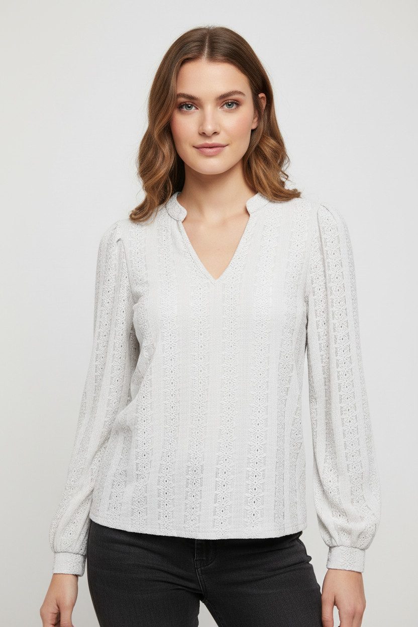 ONLY Blusenshirt ONLMELANIE L/S SPLIT TOP JRS günstig online kaufen