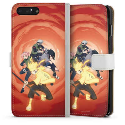 DeinDesign Handyhülle Naruto Shippuden Sasuke Sakura Team 7, Apple iPhone 7 Plus Hülle Handy Flip Case Wallet Cover