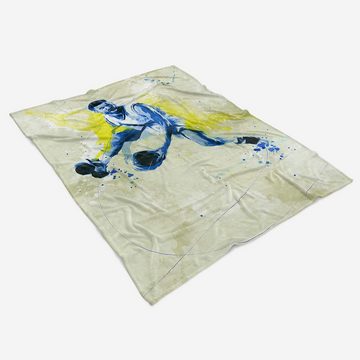 Sinus Art Handtücher SplashArt Sport Handtuch Strandhandtuch Saunatuch Kuscheldecke Kunstvoll Basketball III S, Baumwolle-Polyester-Mix (1-St), Handtuch