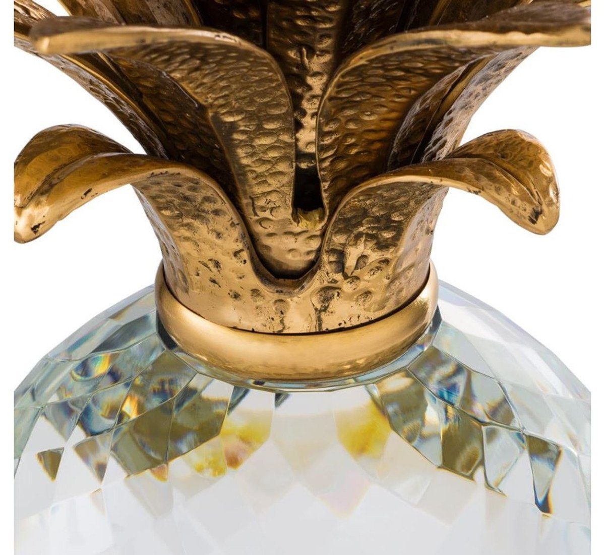 Casa Padrino x - Dekoration Luxus Restaurant Hotel Kristallglas H. 30,5 Ananas 15,5 cm Dekoobjekt