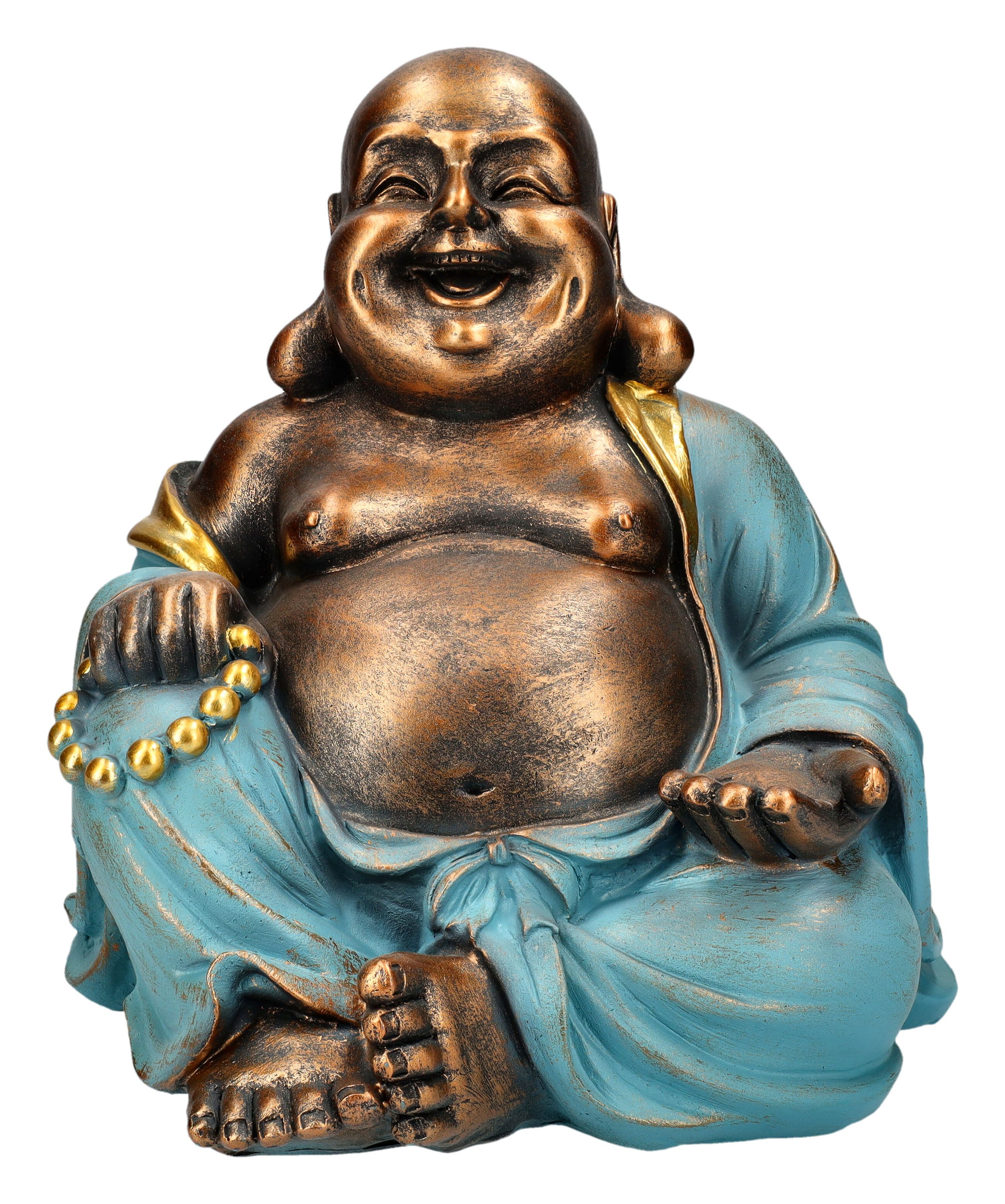 Figuren Shop GmbH Dekofigur Happy Buddha Figur - Mint grün - Mythologie Dek günstig online kaufen
