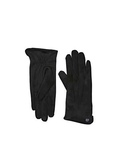 Esprit Lederhandschuhe »Touchscreen-Handschuhe in Velours-Optik«