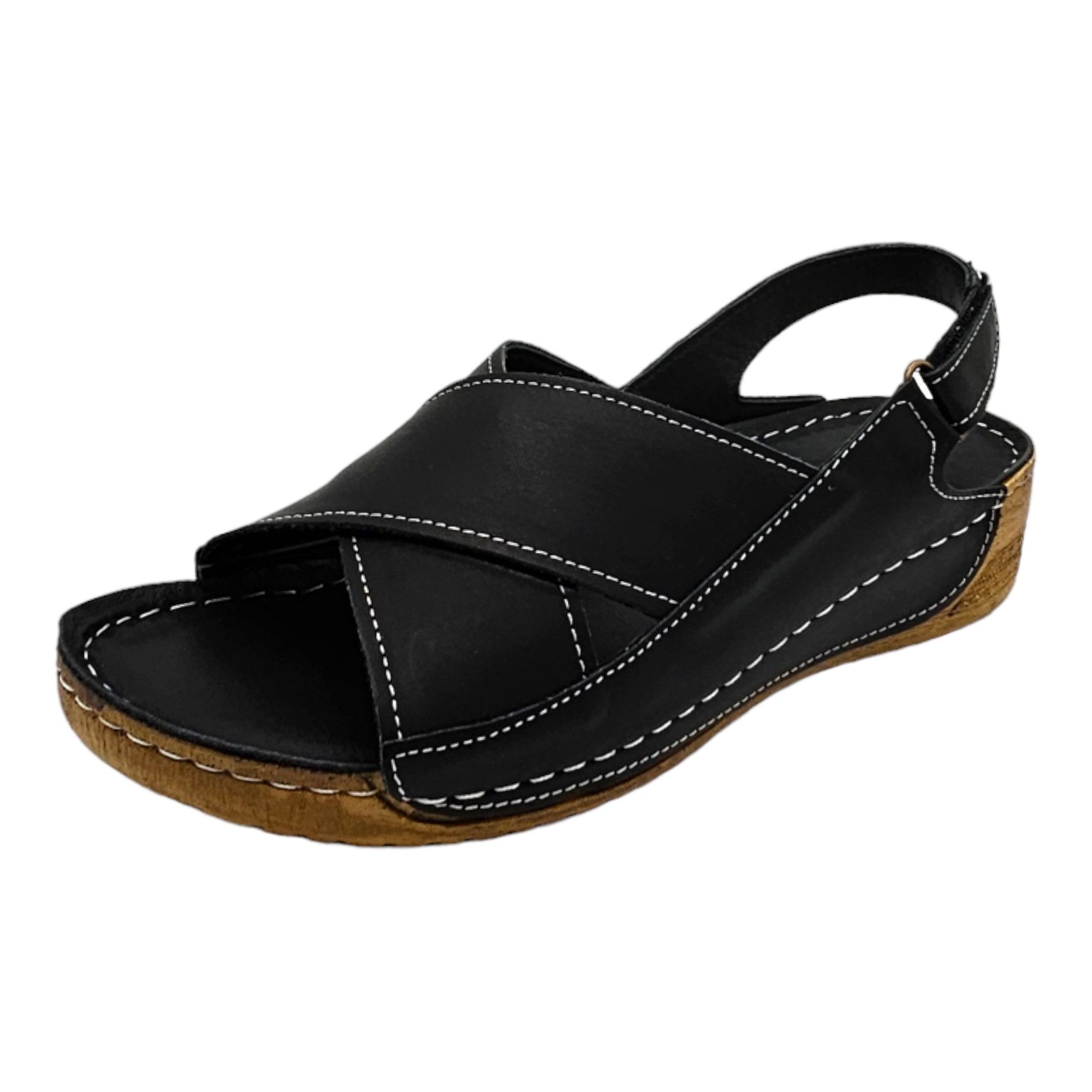 Yu&Luk Riemchensandale Sommerschuh, Sandalette, Keilabsatz, mit Klettversch günstig online kaufen