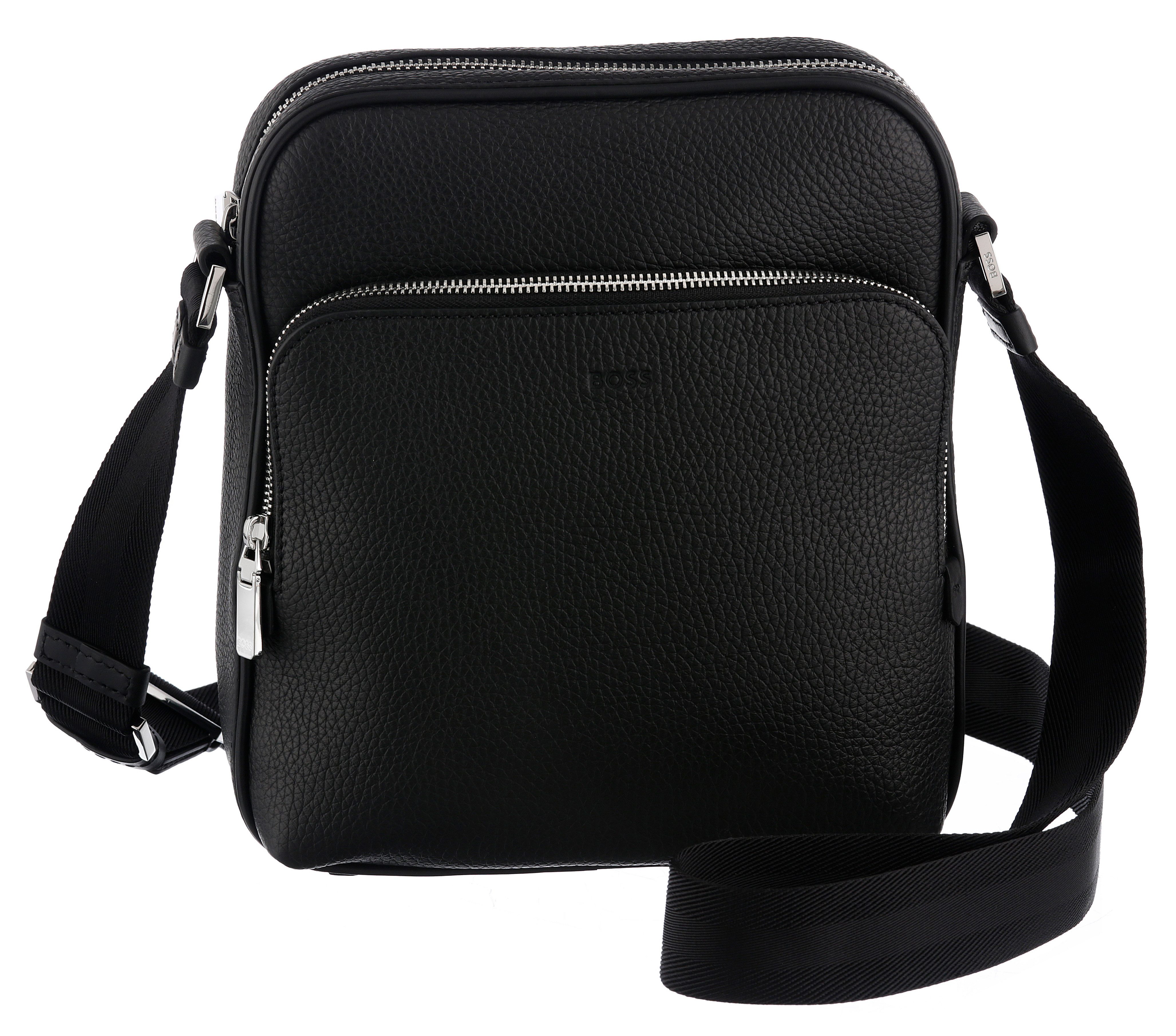 BOSS Aktentasche BMB New Crosstown_NS Zip, Businesstasche, Herrentasche, zertifiziert (Leather Working Group)