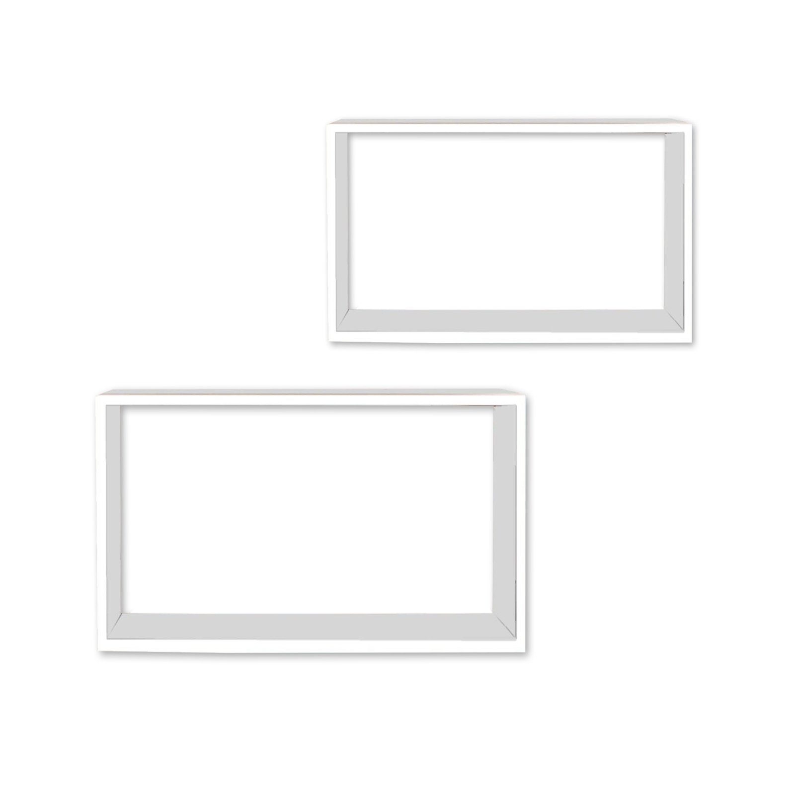 HTI-Living Wandregal Wandregal 2er Set Altona Weiß, Set 2-tlg., Schweberega günstig online kaufen