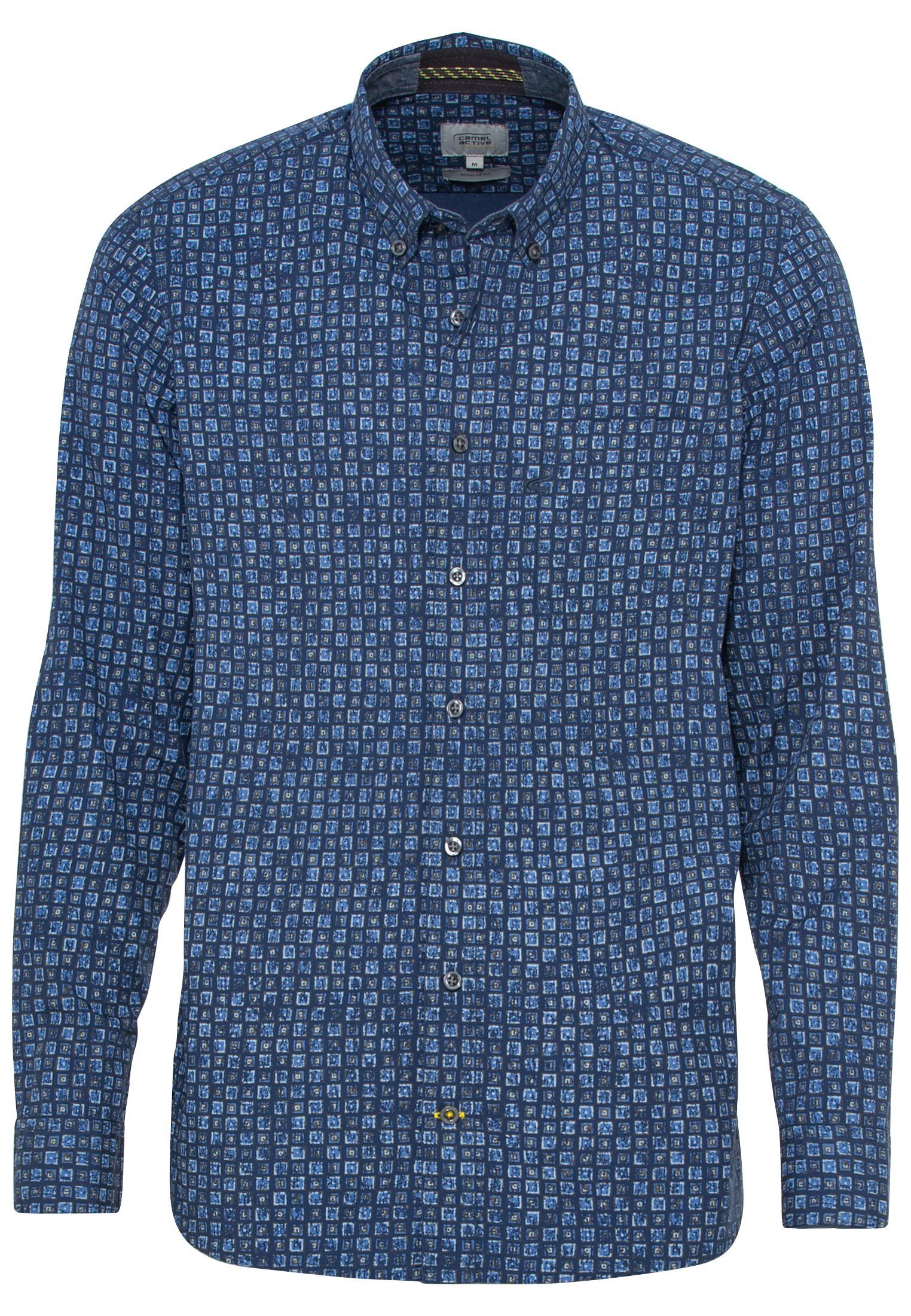Camel Active Herren Hemd Regular Fit - Baumwollhemd Mit Button-Down Kragen