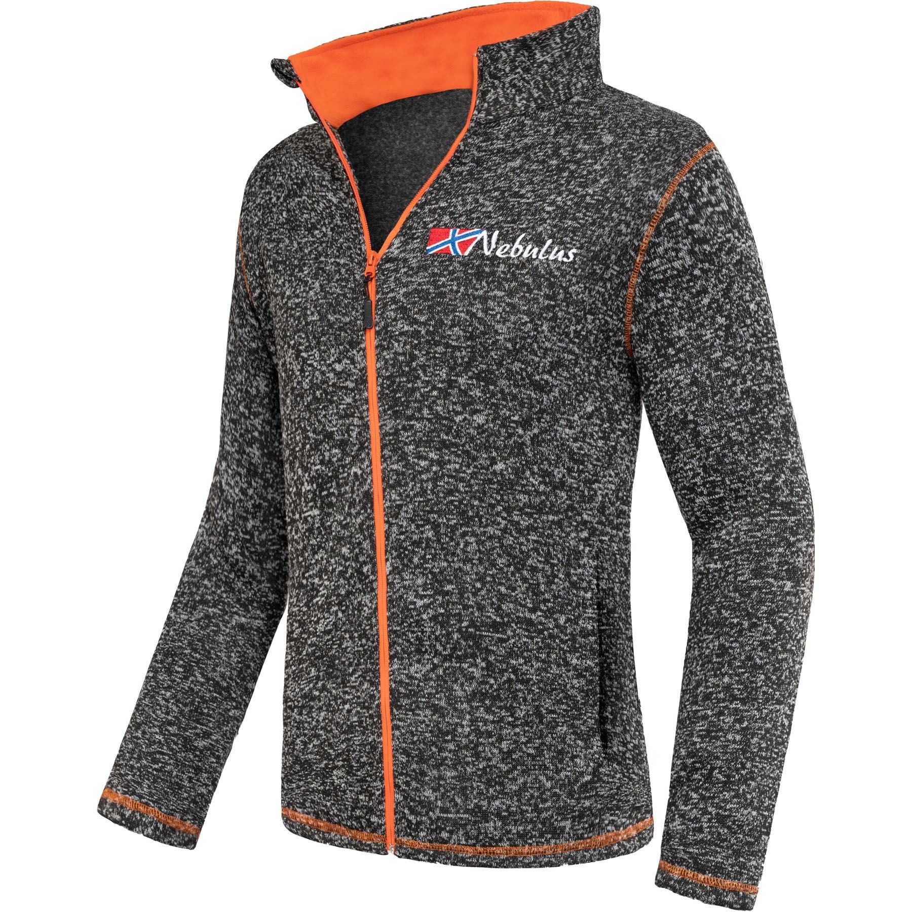 Fleecejacke TANNA, P5186 - Herren, schwarz-orange, S