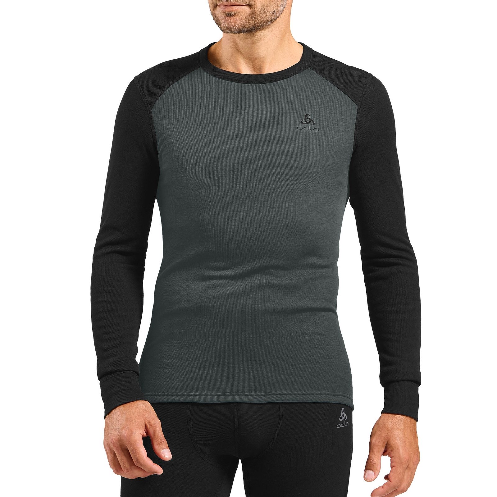 Odlo Thermounterhemd Active WARM Eco Skiunterwäsche-Set (Oberteil + Hose) mit flauschig weicher Innenseite