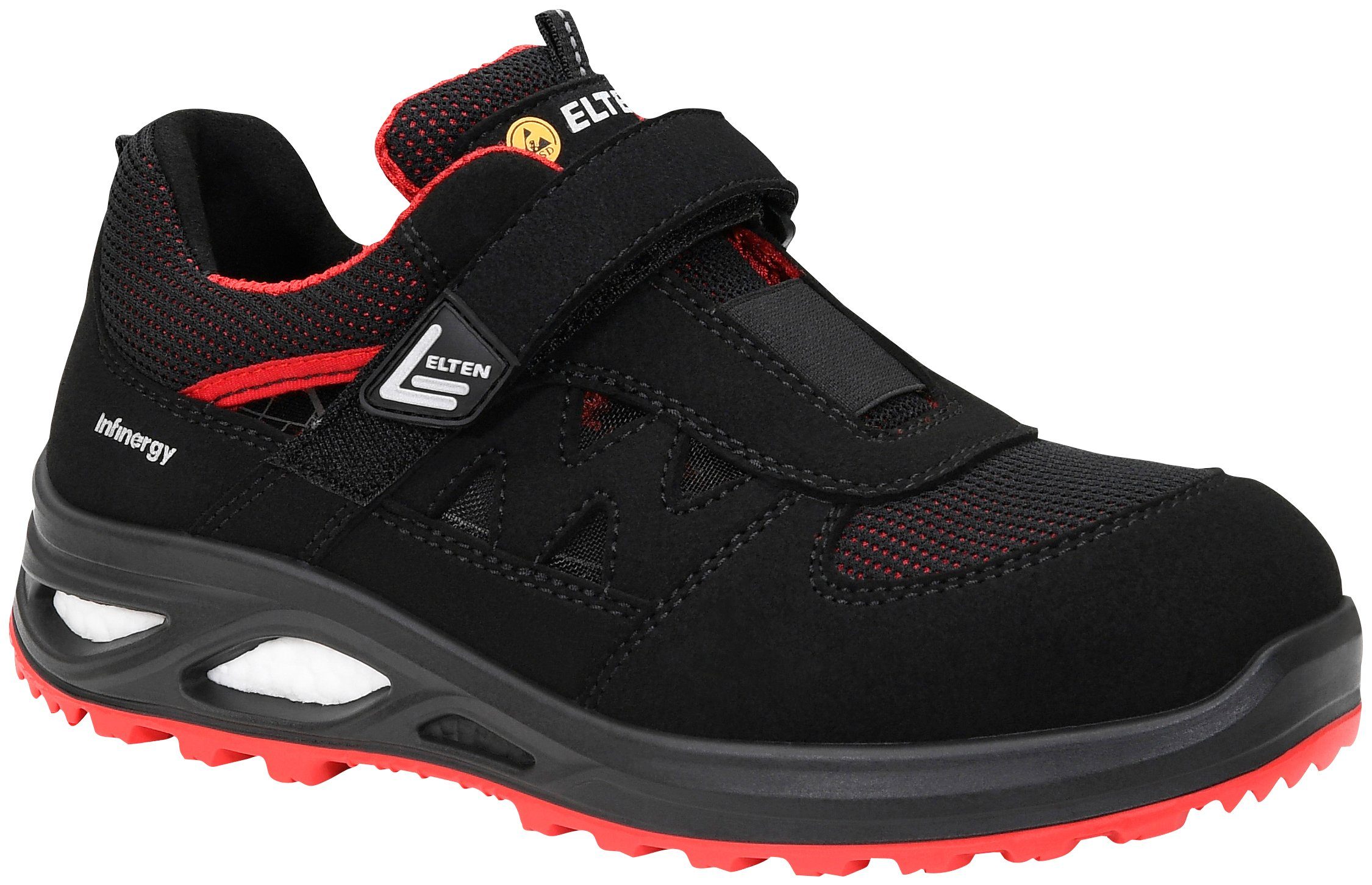 ESD Sicherheitsschuh Easy Elten HANNAH S1P XXTL black-red