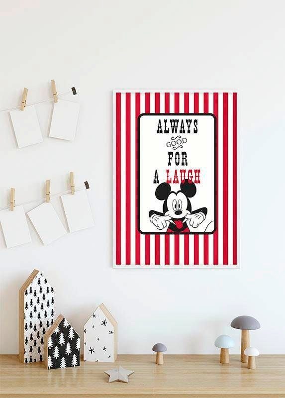 Mickey (1 Komar Laugh, Poster Schlafzimmer, Disney St), Wohnzimmer Kinderzimmer, Mouse