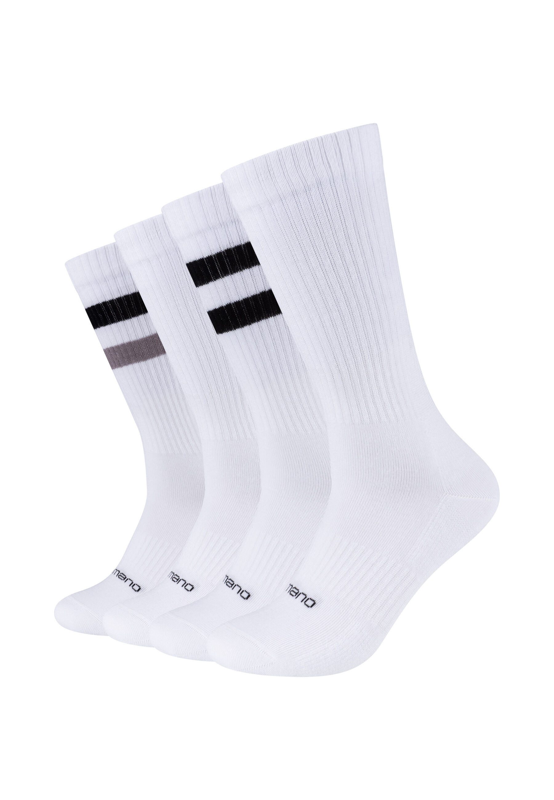 Camano Socken 4er Pack 4er Pack Organic Cotton für angenehmen Tragekomfort, Gepolsterte Sohle