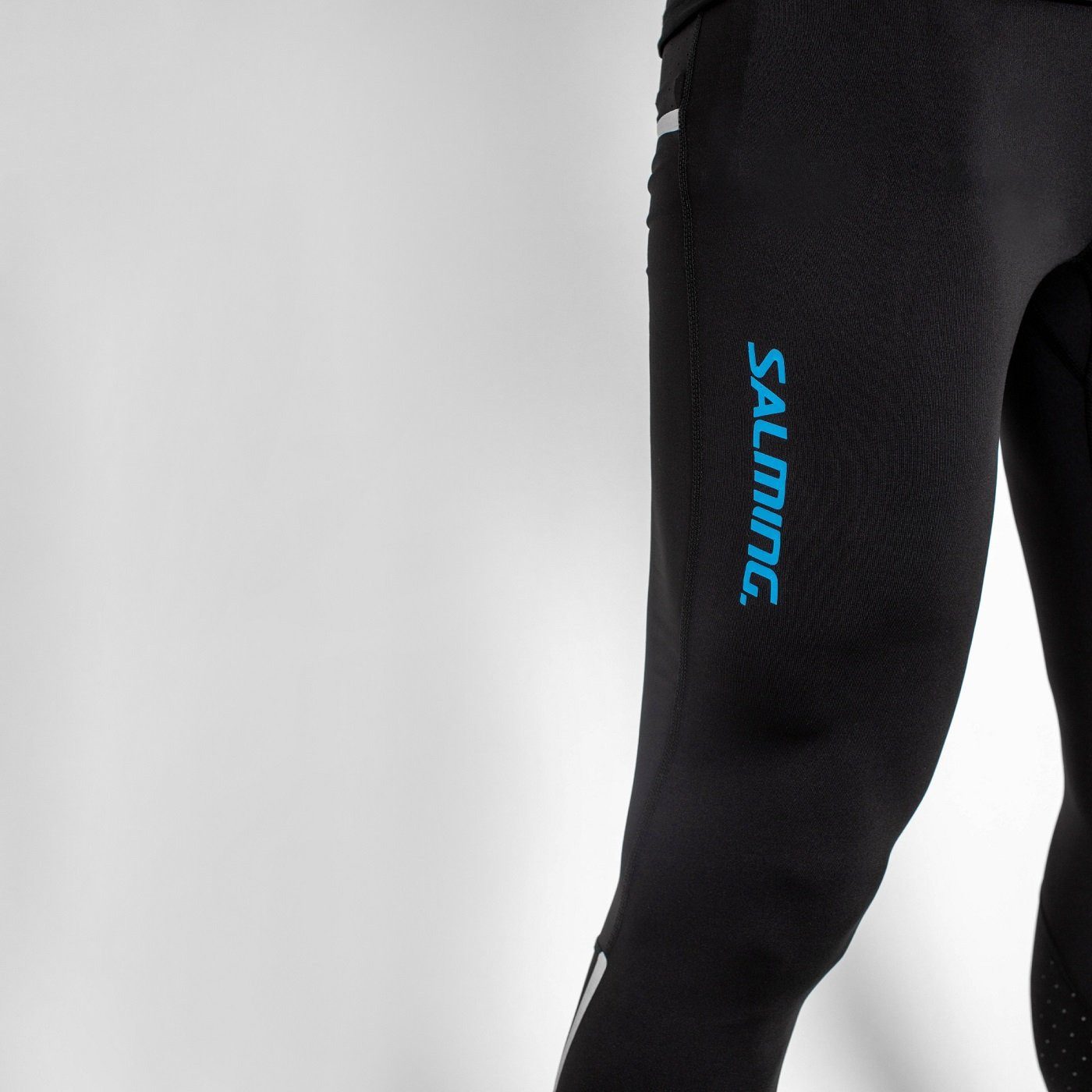 SALMING Laufhose Björkliden Tights (enganliegend) asphaltgrau Herren